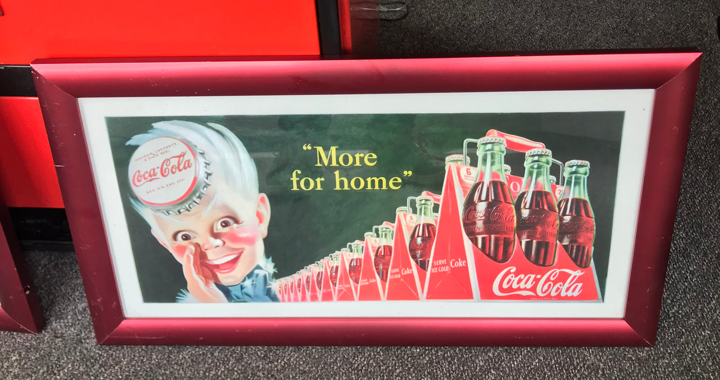 American Coca Cola Framed ‘Sprite Boy’ Sign