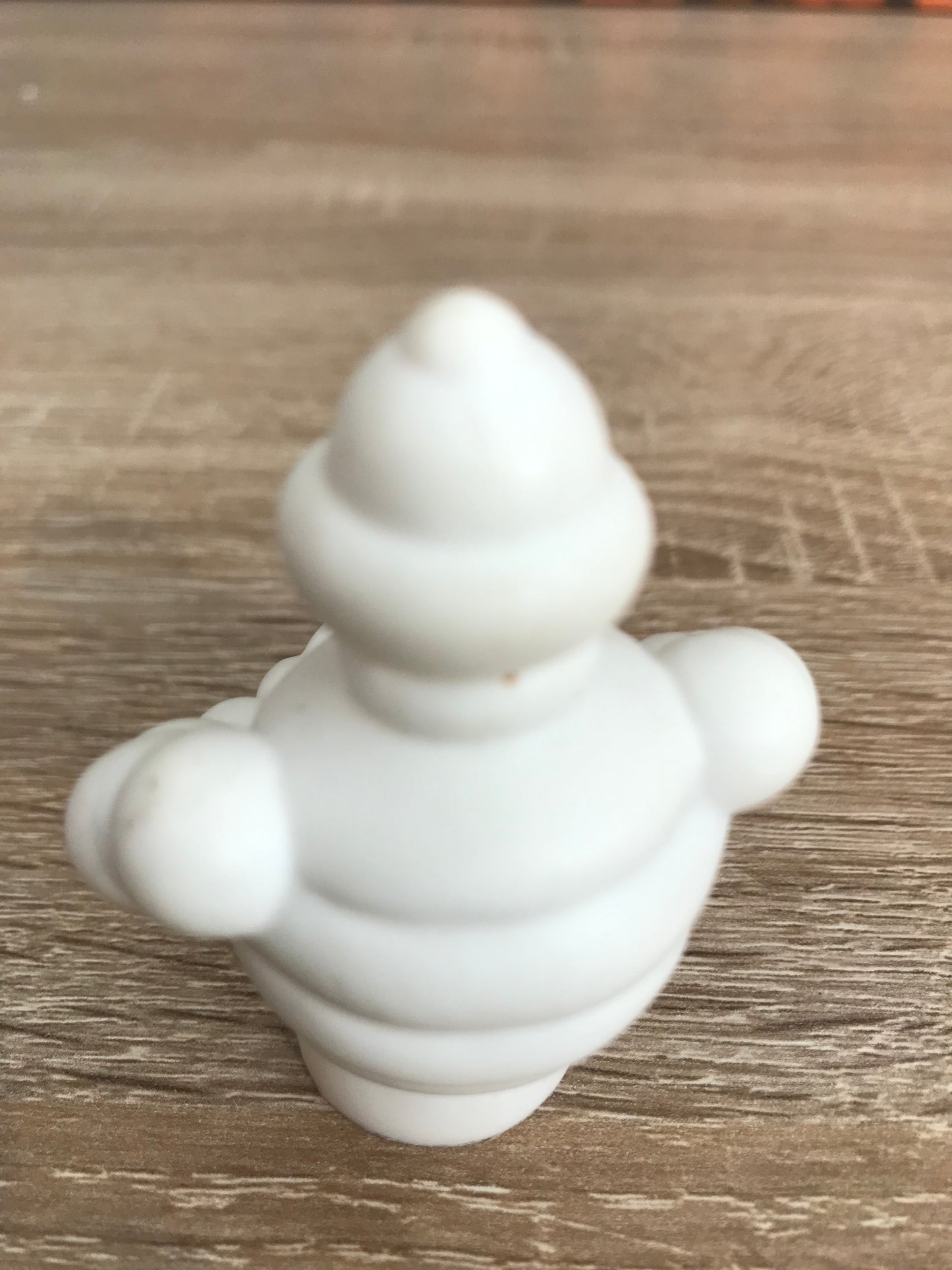 Mini Michelin Bibendum with a Steering Wheel