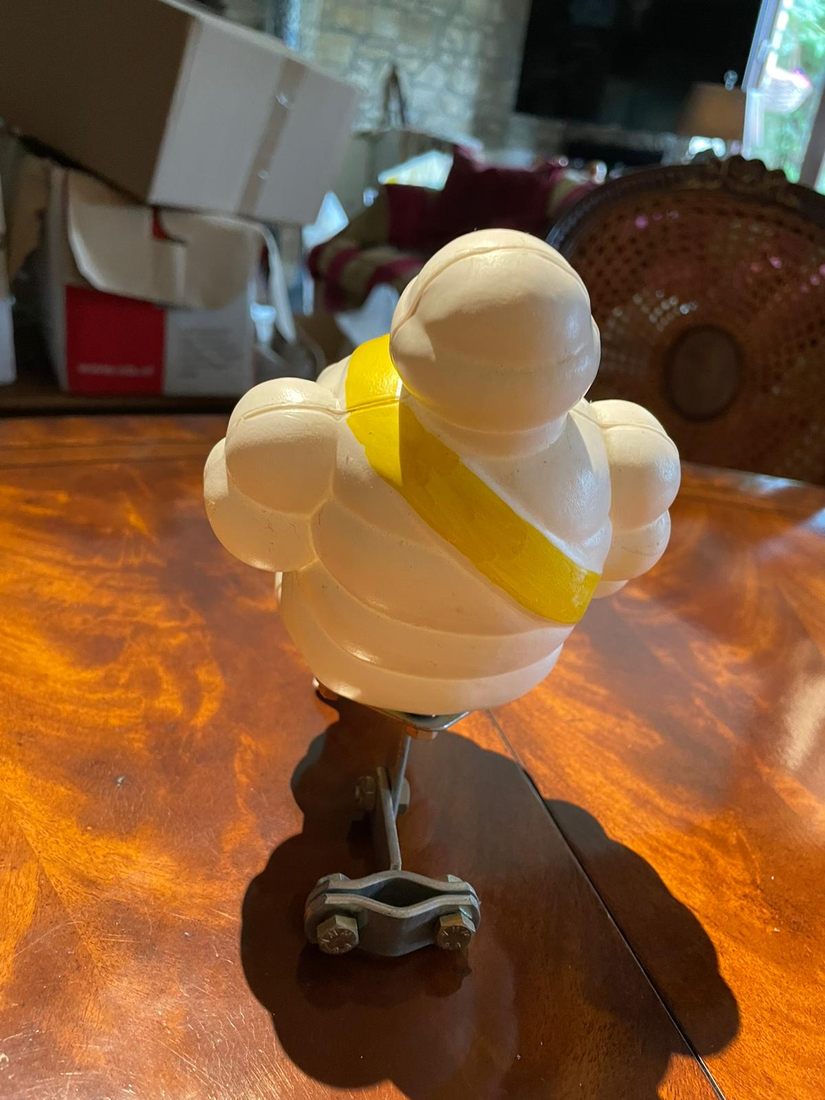 Small Bibendum Michelin Man Mini Version with Bracket 1960's