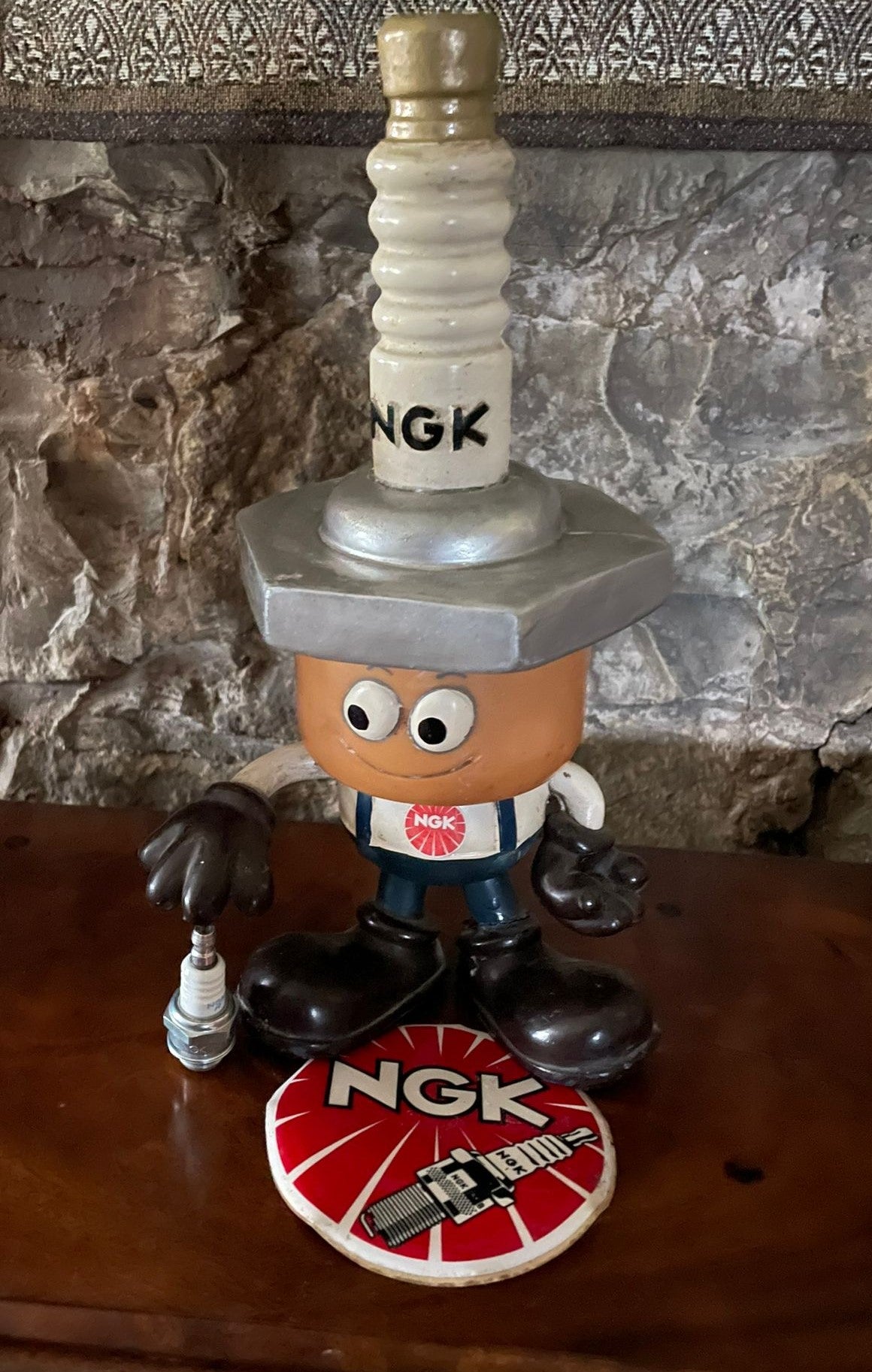 Extremely Rare 1960's NGK Spark Plug Boy Mascot