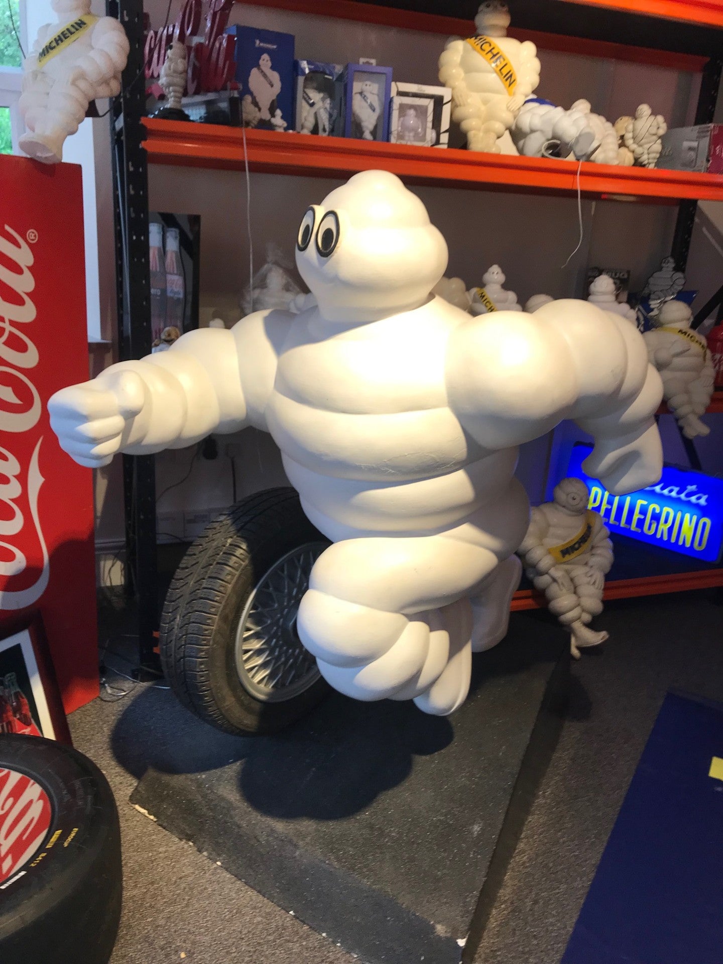 Michelin Bibendum Large Rare Running Figure.