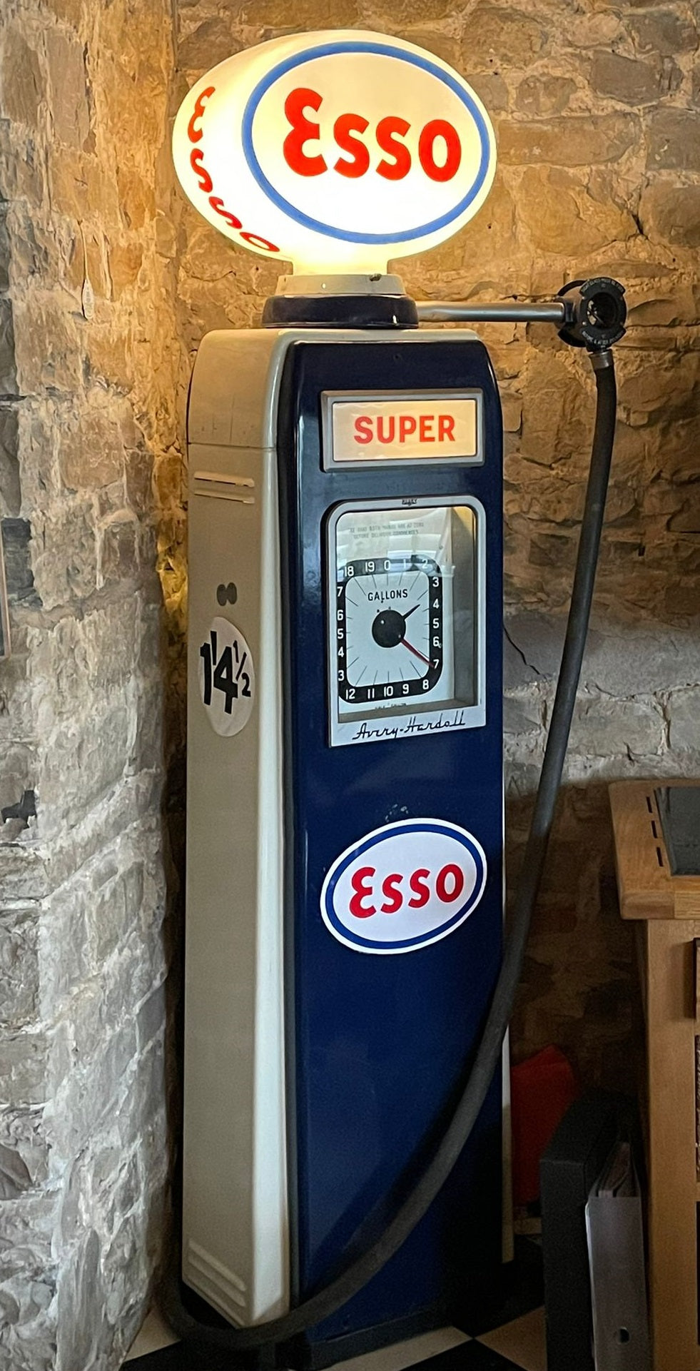 1950’s Avery Hardoll Petrol Pump in Esso Livery